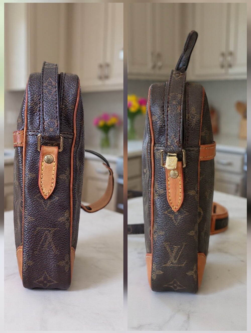 Louis Vuitton EUC ✨️Vintage 2000 Danube Monogram Crossbody Bag - Picture 12 of 15